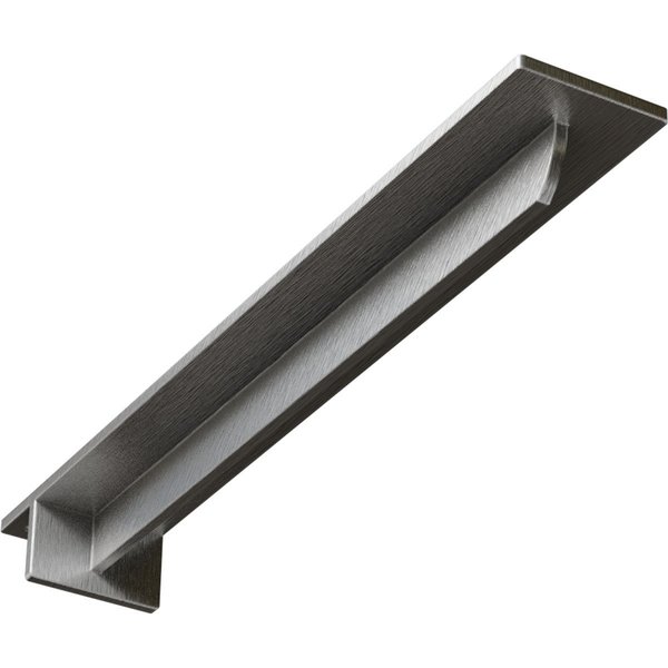 Ekena Millwork Heaton Hidden Support Steel Bracket w/ 16" Support Depth, Stainless Steel 3"W x 20"D x 2"H BKTM03X20X02HESS